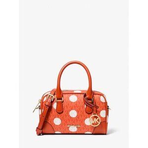 Michael Kors Thompson Extra-Small Polka Dot Signature Logo Satchel NWT